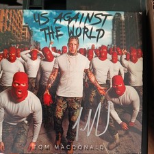 Tom MacDonald Us Against the World Signed Cover CD 2019 Rap Hip-Hop Paper Sleeve picture