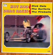 Various Artists, Hot Rod Drag Races, Dick Dale, Surfers, Fireballs, Mono - LP picture