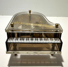 Vintage Sankyo Style Lucite Grand Piano Music Box Wind Up Works picture