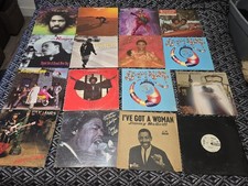 15 LP Vinyl Record Lot Soul Funk R&B Rick James Bobby Womack Keith Sweat Jazz picture