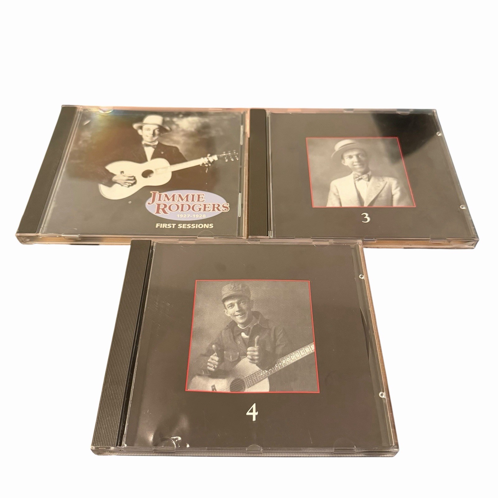 Lot Of 3 JIMMIE RODGERS CDs: First Sessions, Singing Brakeman 3 & 4