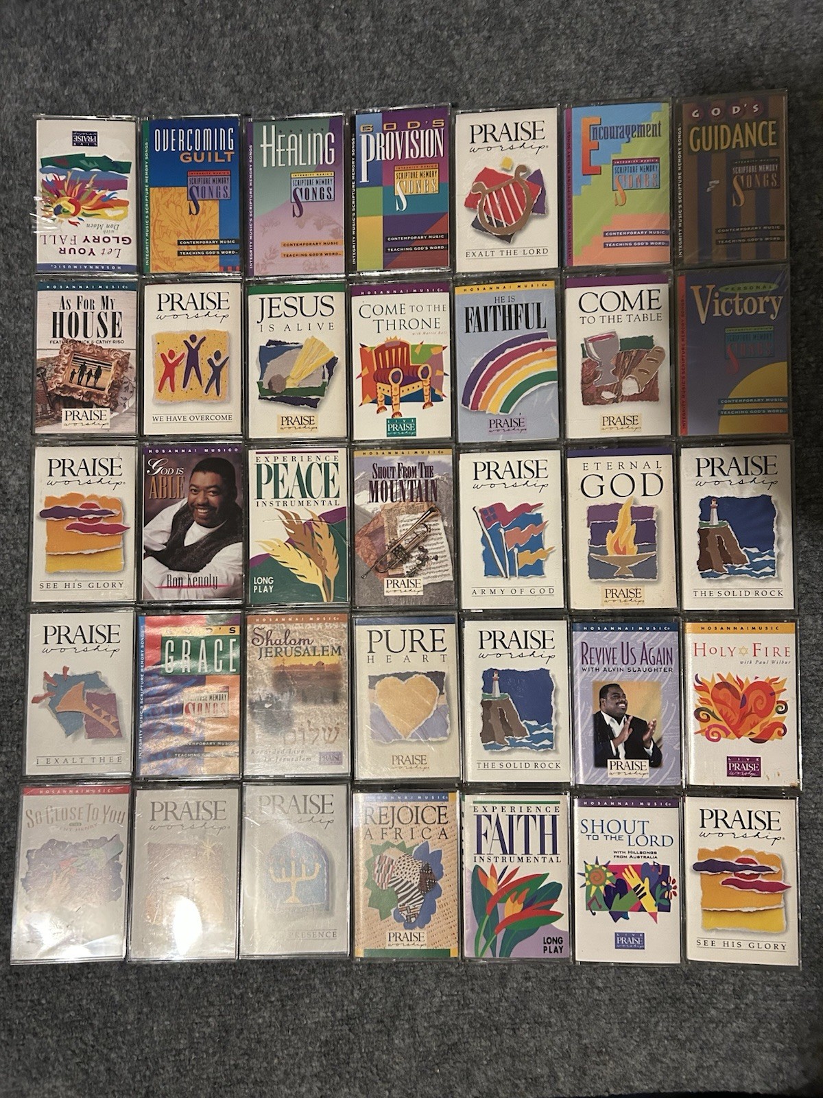 Lot 35 Hosanna Music Praise & Worship Integrity Cassette Tapes 9 Sealed