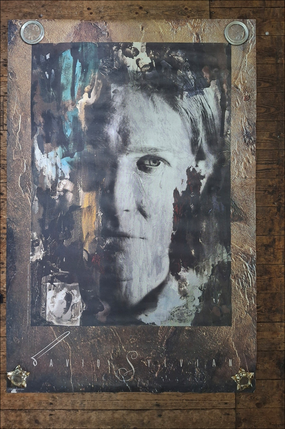 David Sylvian 1988 Rare Art Tour Poster Russell Mills D Buckland 152x101cm