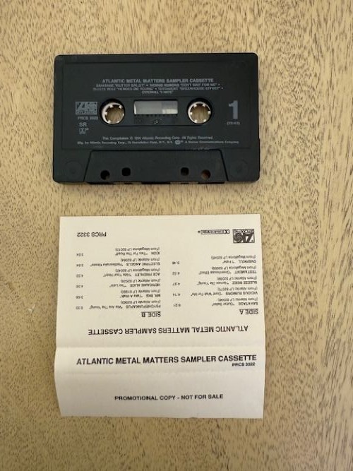 Atlantic Metal Matters 1990 Advance Promo Cassette Sampler Savatage Overkill
