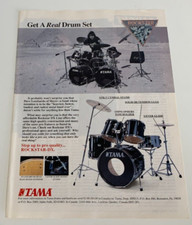 TAMA DRUMS ADVERT Dave Lombardo SLAYER Hit Parader Magazine 1 Page Advert picture