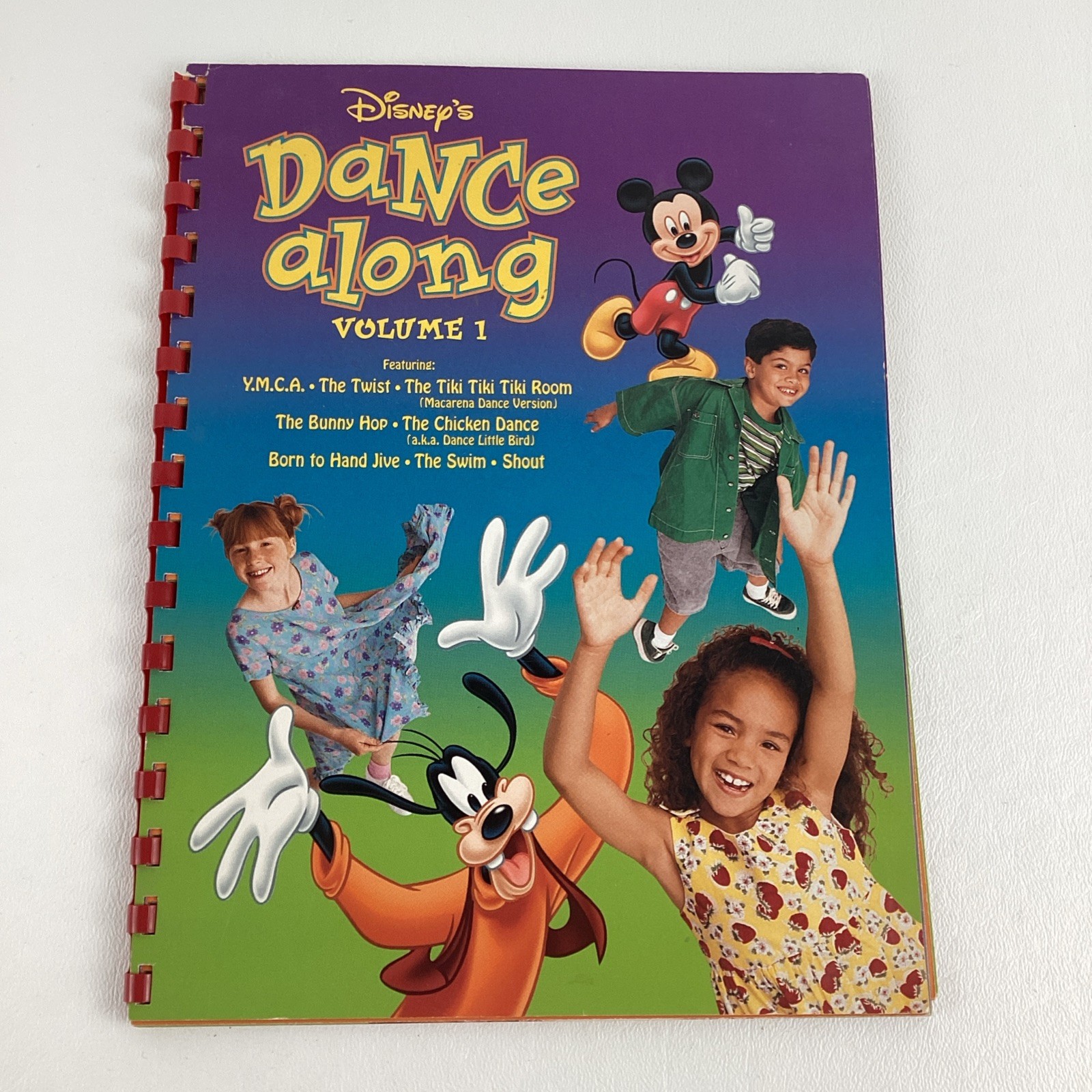 Disney Dance Along Volume 1 Spiral Step By Step Instruction Book Lyrics Vintage