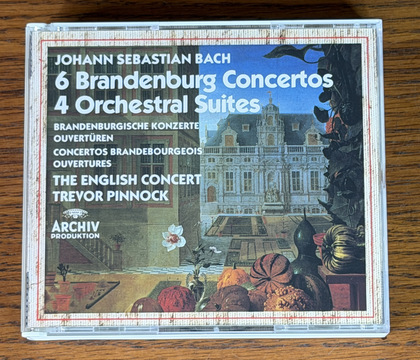 6 BRANDENBURG CONCERTOS 3 CD SET JOHANN SEBASTIAN BACH Archiv Productions 1982