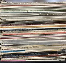 Mystery Lot of 10 Vintage Records with Free Box Set (See Description) picture