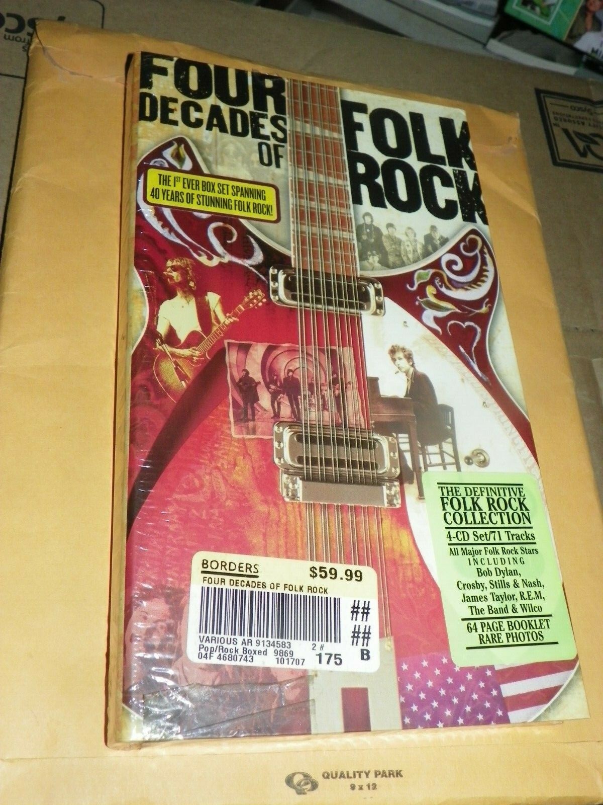 Four Decades of Folk Rock 4 CD Set *Time Life* Bob Dylan Fleetwood Mac-NEW-b-5