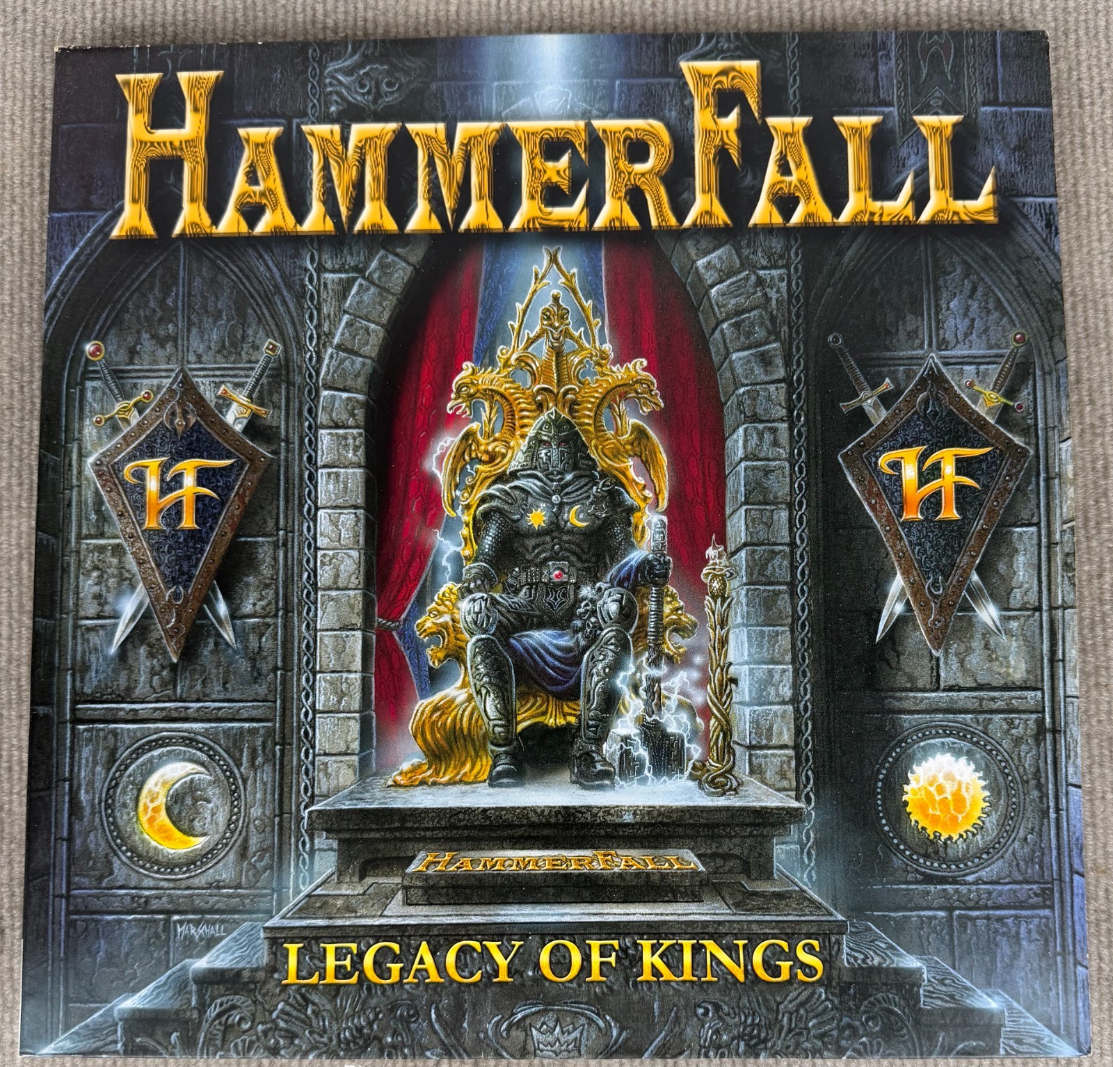 HammerFall Legacy of Kings LP 2013 180g Black Vinyl Gatefold Poster NB 335-1