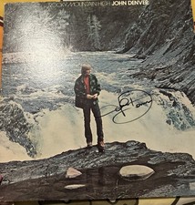 John Denver Rocky Mountain High Autographed Vinyl Record With Coa picture