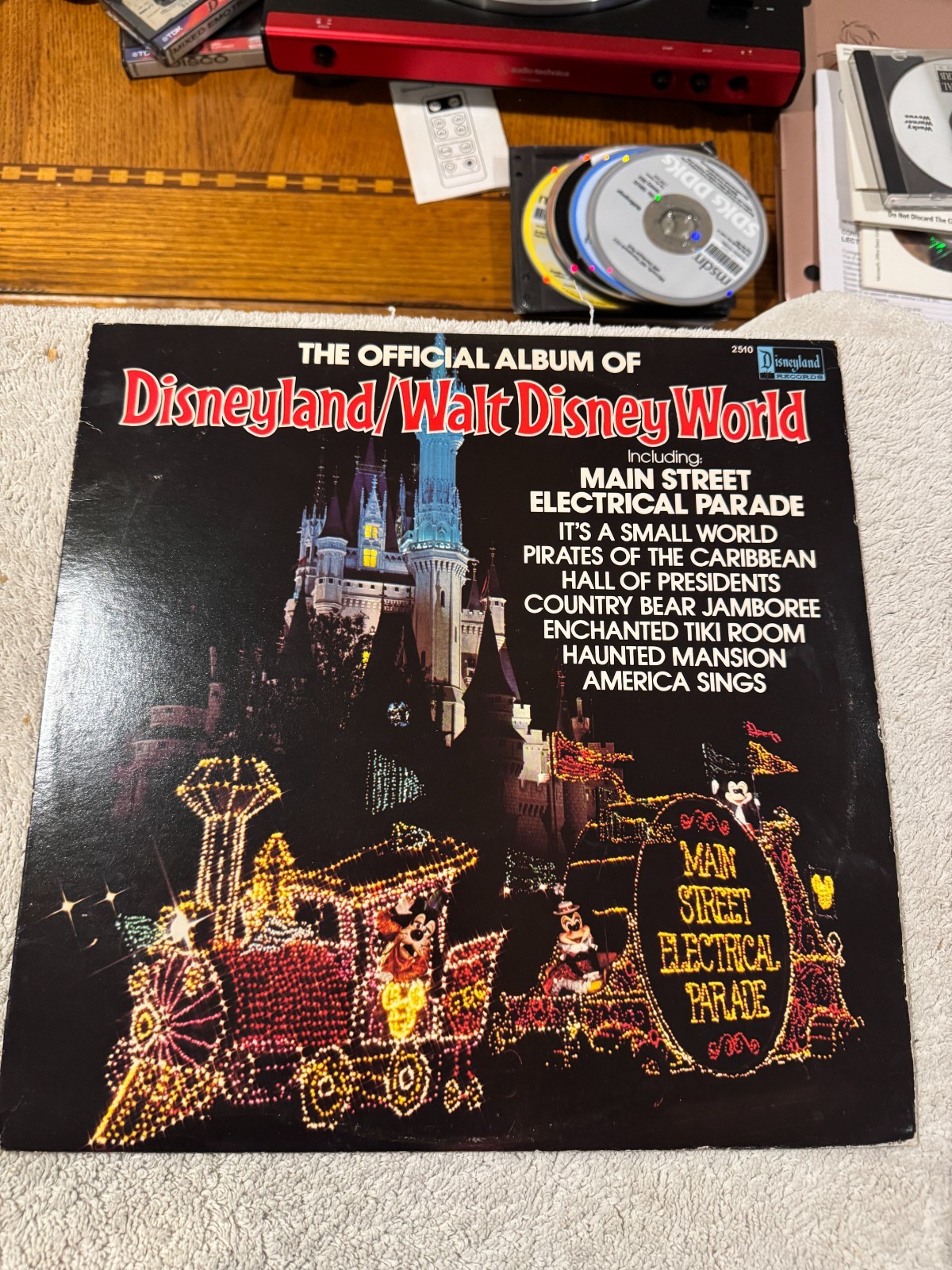 The Official Album of Disneyland/Walt Disney World LP - GOOD CONDITION W/DUST SL