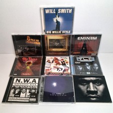 Eminem NWA Biggie TLC Will Smith Mo Thugs LLCool J Vintage Hip Hop Rap 10 CD LOT picture