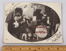 Vintage Snapshot Photo Knickerbocker Monte Carlo 1926 Banjo Band Bulldogs picture