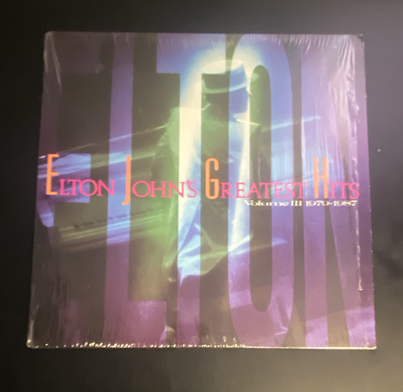 Elton John Greatest Hits Vol. III 1979-1987 LP vinyl open shrink wrap