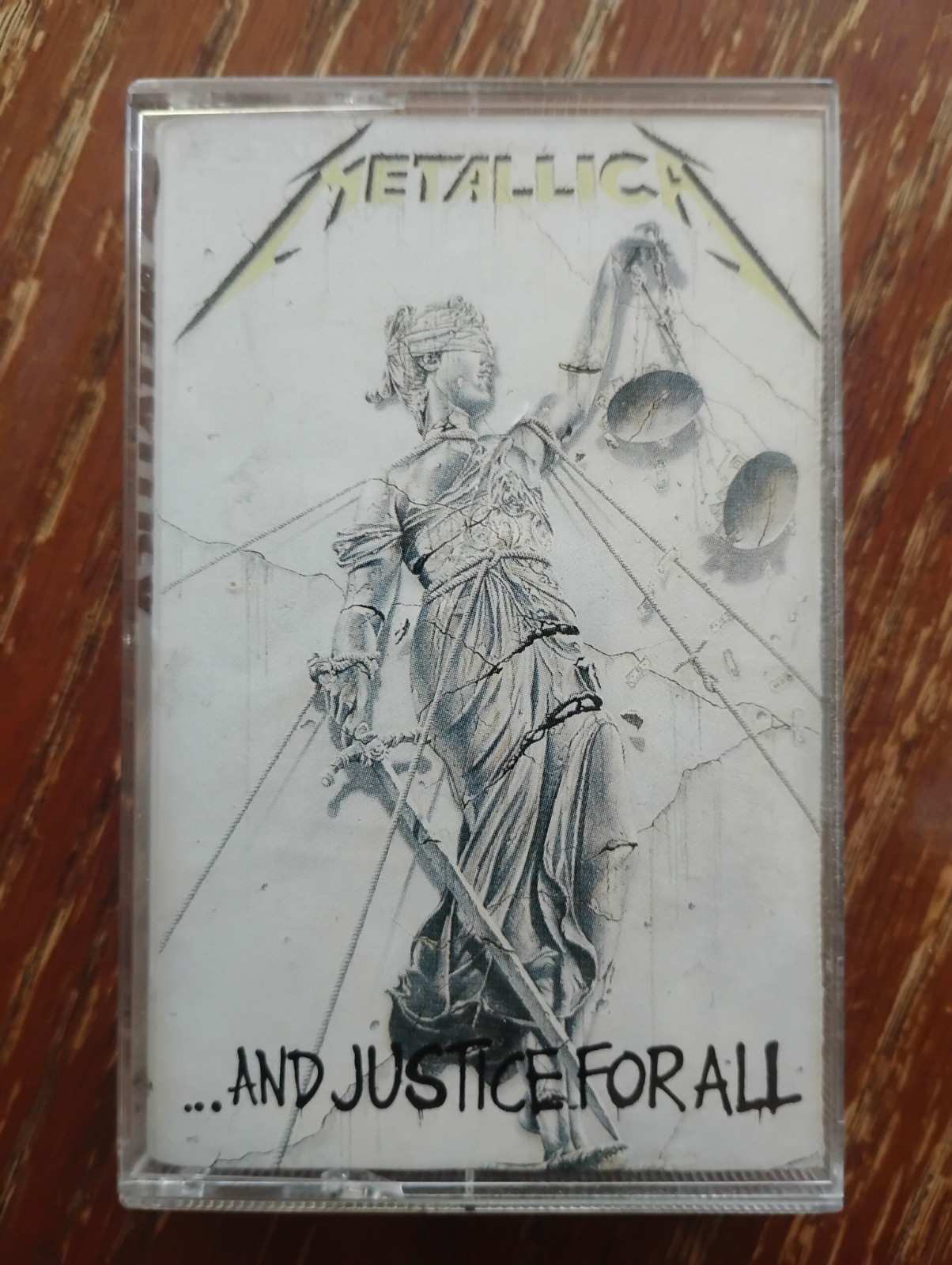 METALLICA \'AND JUSTICE FOR ALL\' CASSETTE TAPE 1988. TESTED. PLAYS LIKE NEW