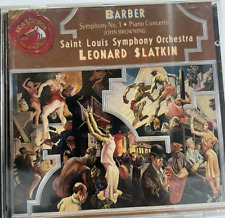 Samuel Barber Symphony No. 1 Piano Concerto Leonard Slatkin St. Louis Symphony picture