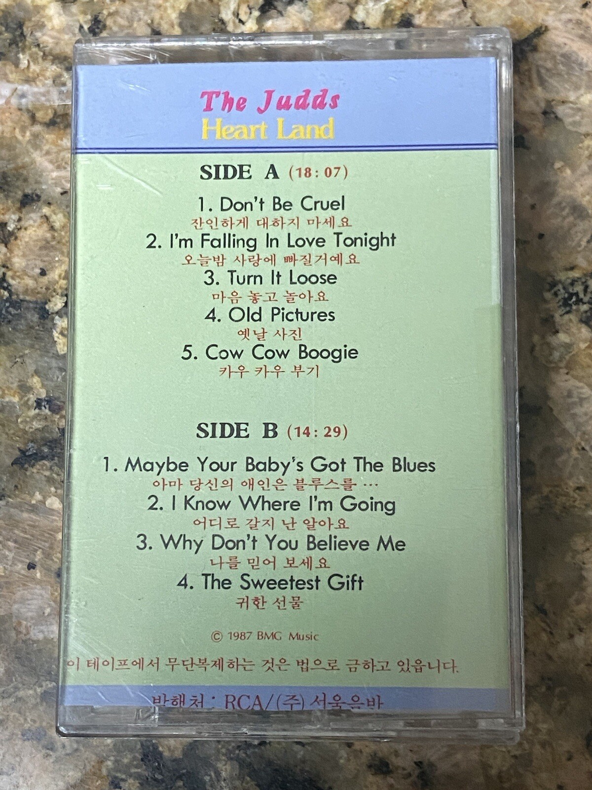 Vintage The Judd’s Heart Land Cassette Tape JAPAN Import RARE Minty Country