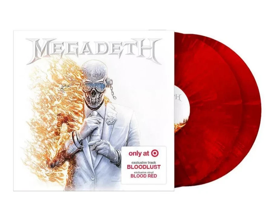 Megadeth Limited Blood Red Color Vinyl 2LP + Bloodlust Track TORN SEAL