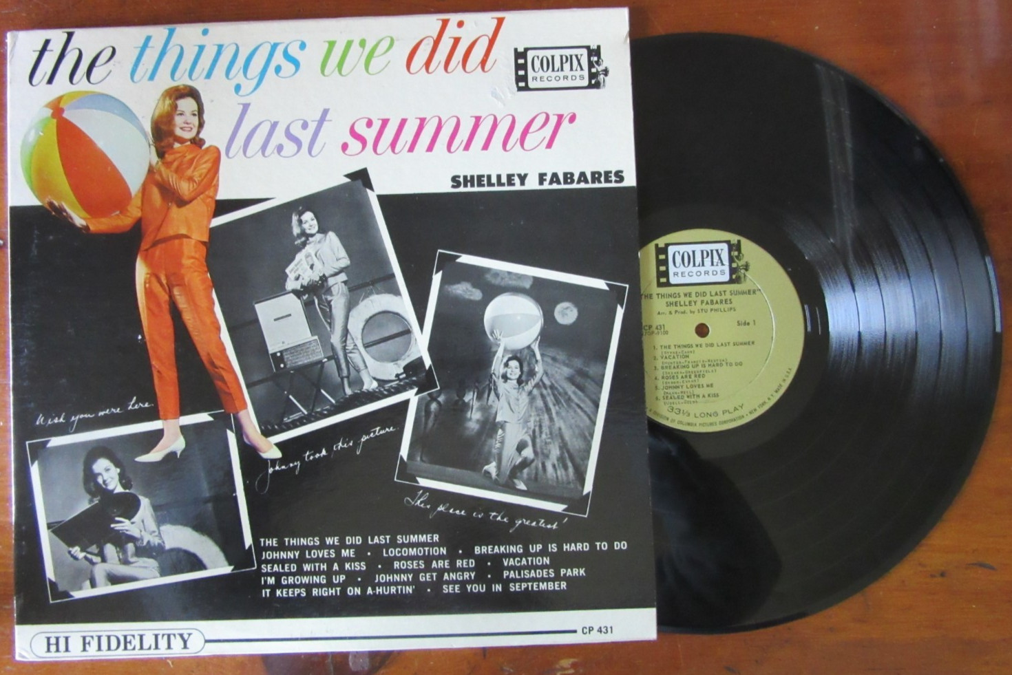 Shelley Fabares The Things We Did Last Summer Colpix LP 431 1962