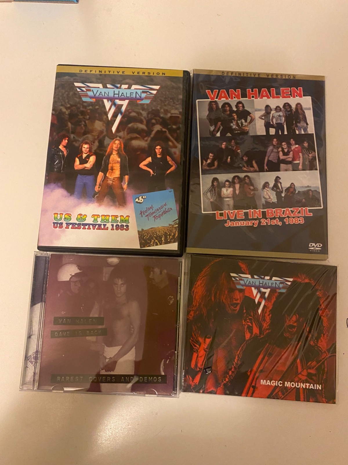 van halen cd and dvd collection rare