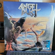 Angel Dust – Into the Dark Past Bi-Color Blue/Gray Vinyl LP W/poster (HRR 751) picture