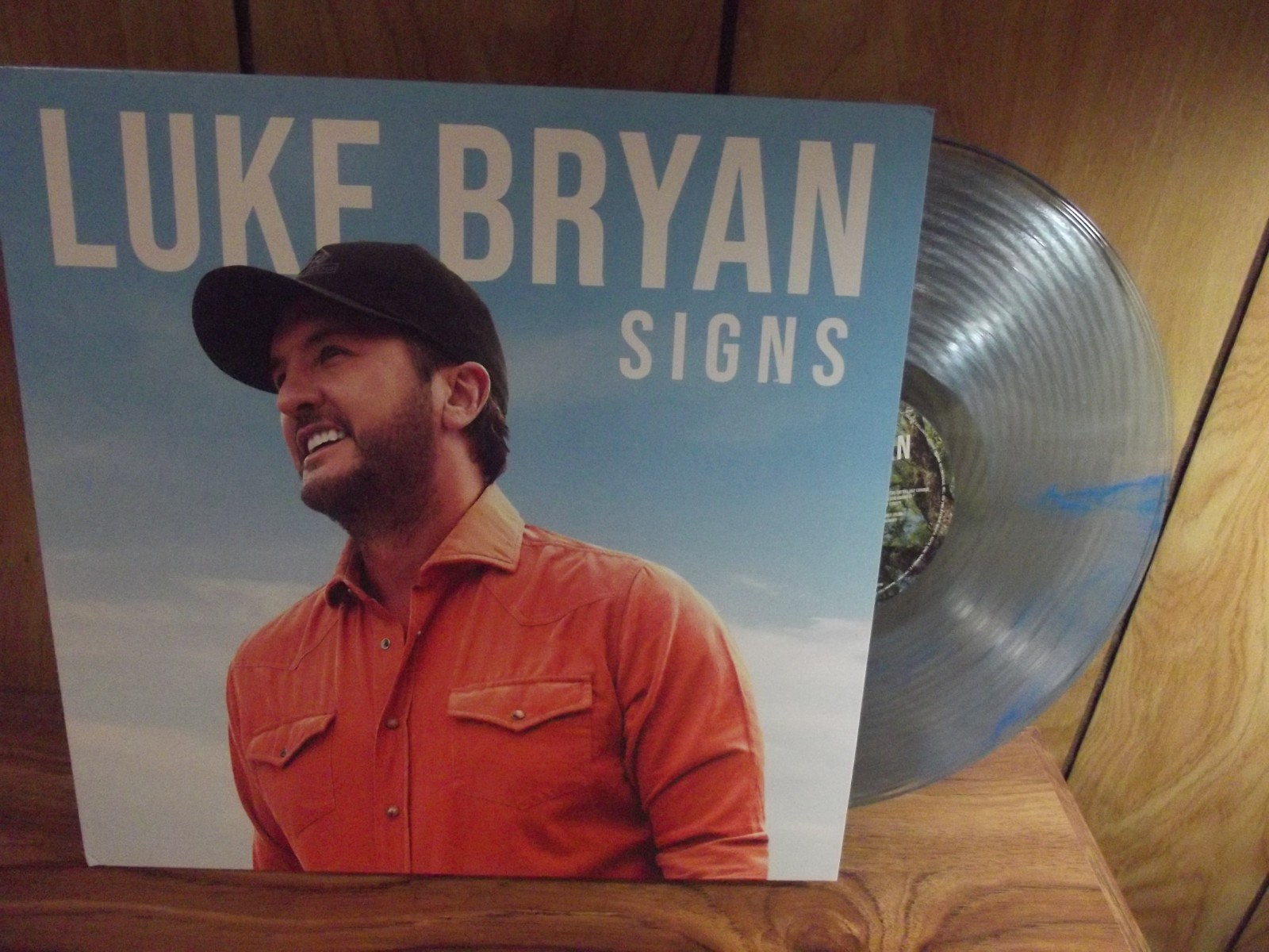Luke Bryan - Signs LP, Clear/Blue Swirled Vinyl