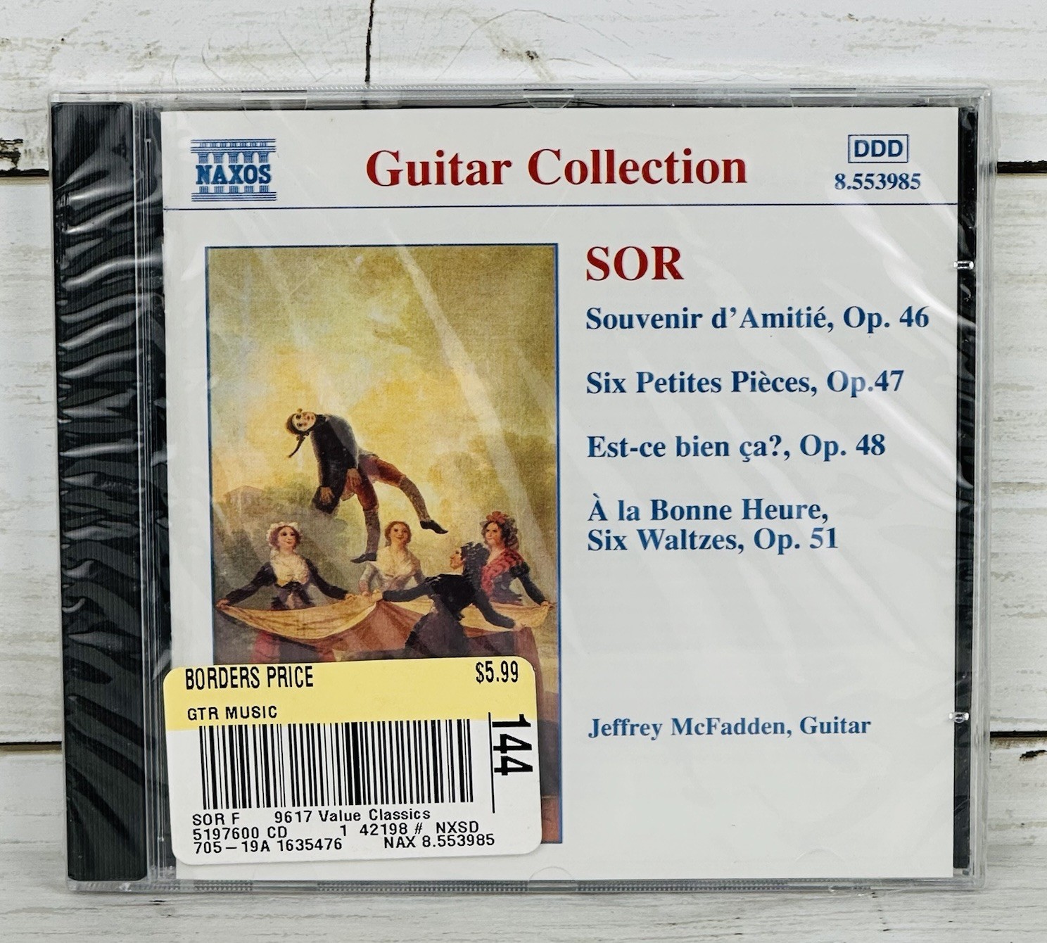 Fernando Sor Guitar Music Collection Jeffrey McFadden Guitarist CD 1997 NEW