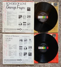 SIGNED Lot 2 GEORGE FEYER Echoes of Love + Romance LP Records, Decca 1967 VGC picture
