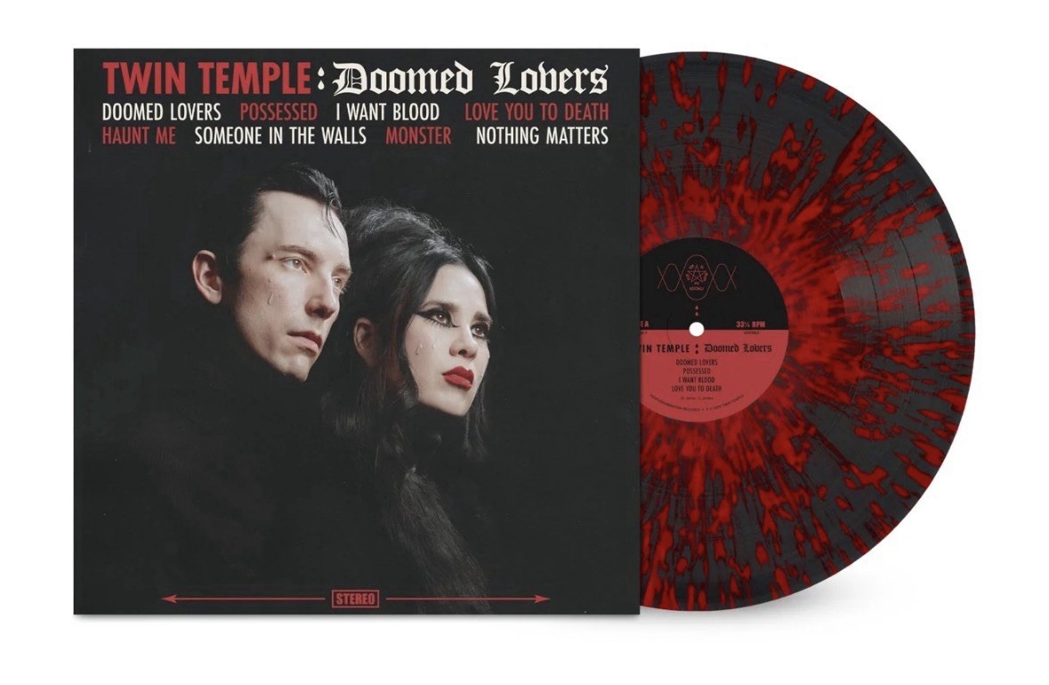 Twin Temple DOOMED LOVERS-DOOMED SPLATTER LP Limited To 300 Copies PRESALE