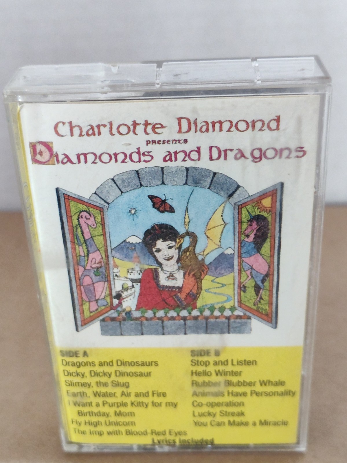VERY RARE-Charlotte Diamond Presents: Diamonds And Dragons-Cassette-A&M-1988