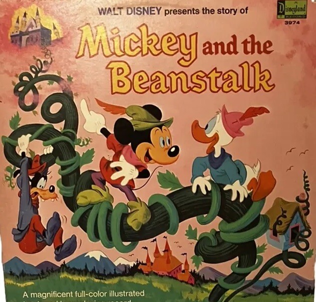 Mickey and the Beanstalk 1968 Disneyland Storyteller Vinyl LP
