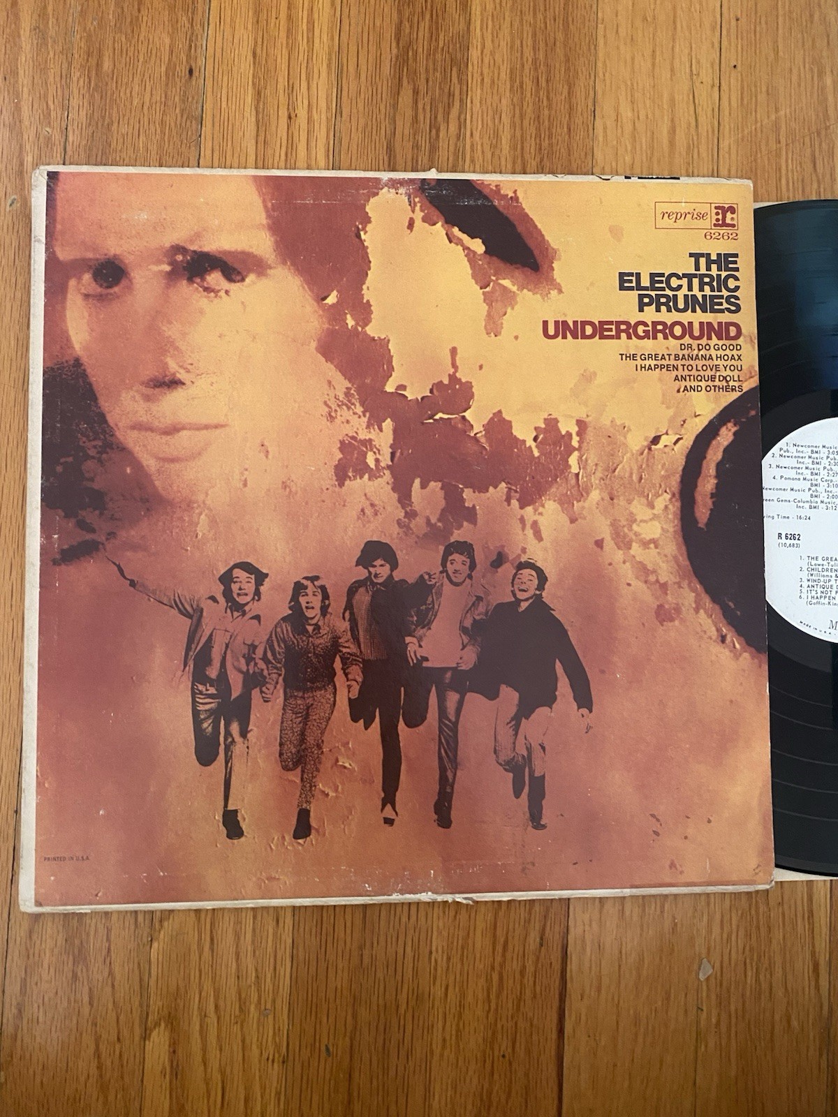 THE ELECTRIC PRUNES UNDERGROUND VG+ LP ORIG. 1967 MONO PROMO W/ INNER 