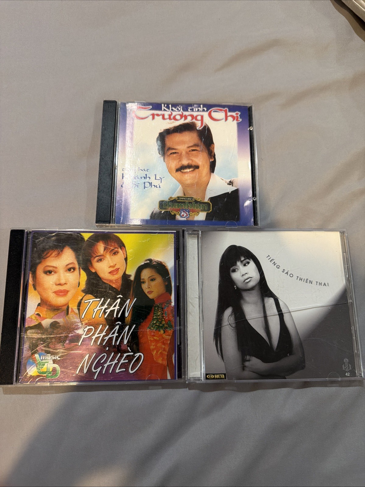 Khánh Ly Sĩ Phú / Khánh Hà / Thân Phận Nghèo – Lot 3 Vietnamese CDs
