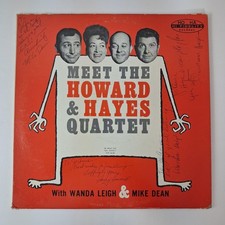 Vintage Howard & Hayes Quartet War LP Vinyl Record HA-HA Comedy Live Signed picture