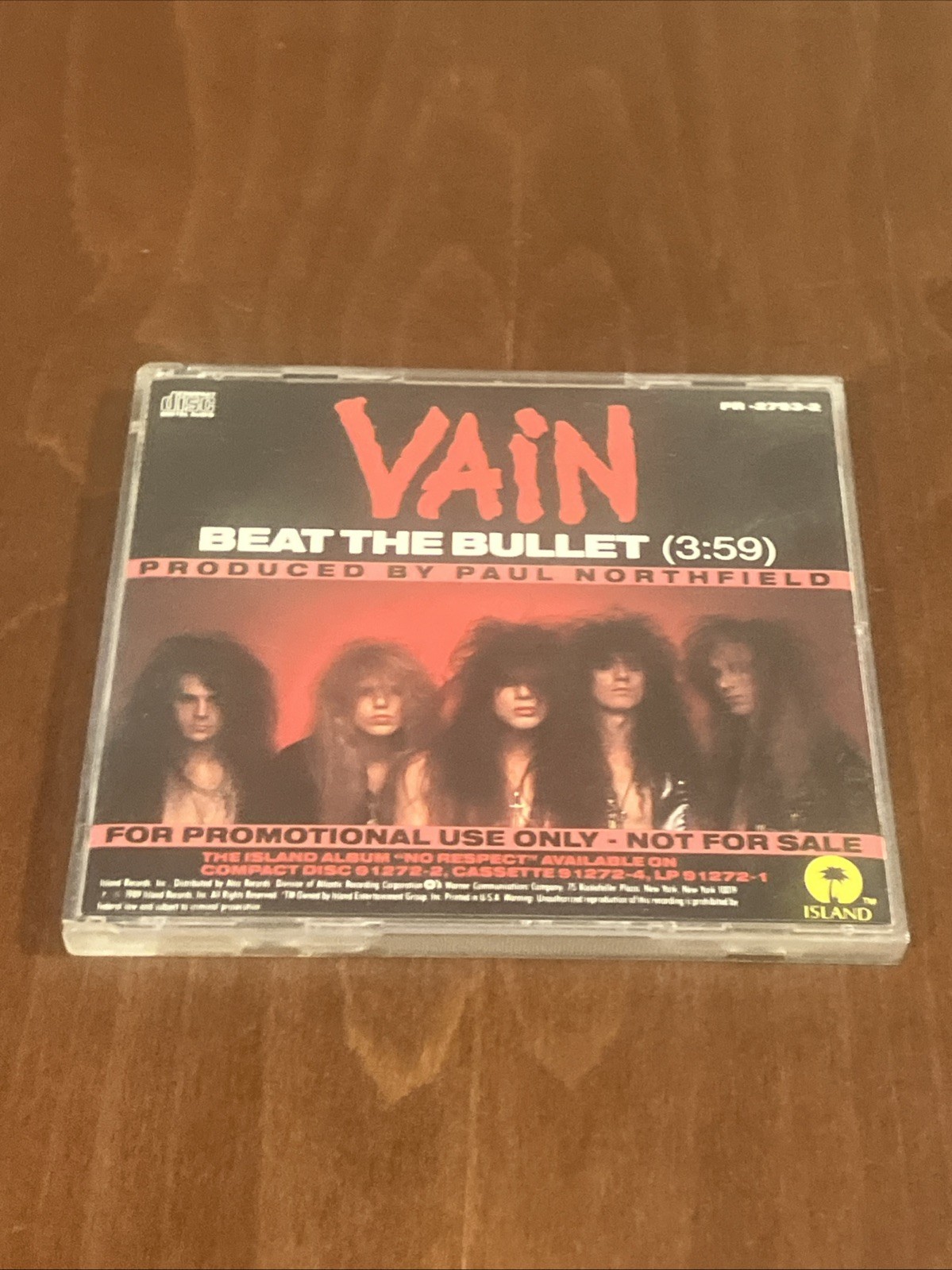 Vain Beat The Bullet CD Single Promo