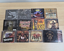Death Metal CD Lot Blood Incantation Nile Vader Vital Remains 14 CDs Rare picture
