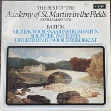 Bartók Muziek Best Of ASMF Neville Marriner Argo 6557556 Oval Classical Vinyl LP picture