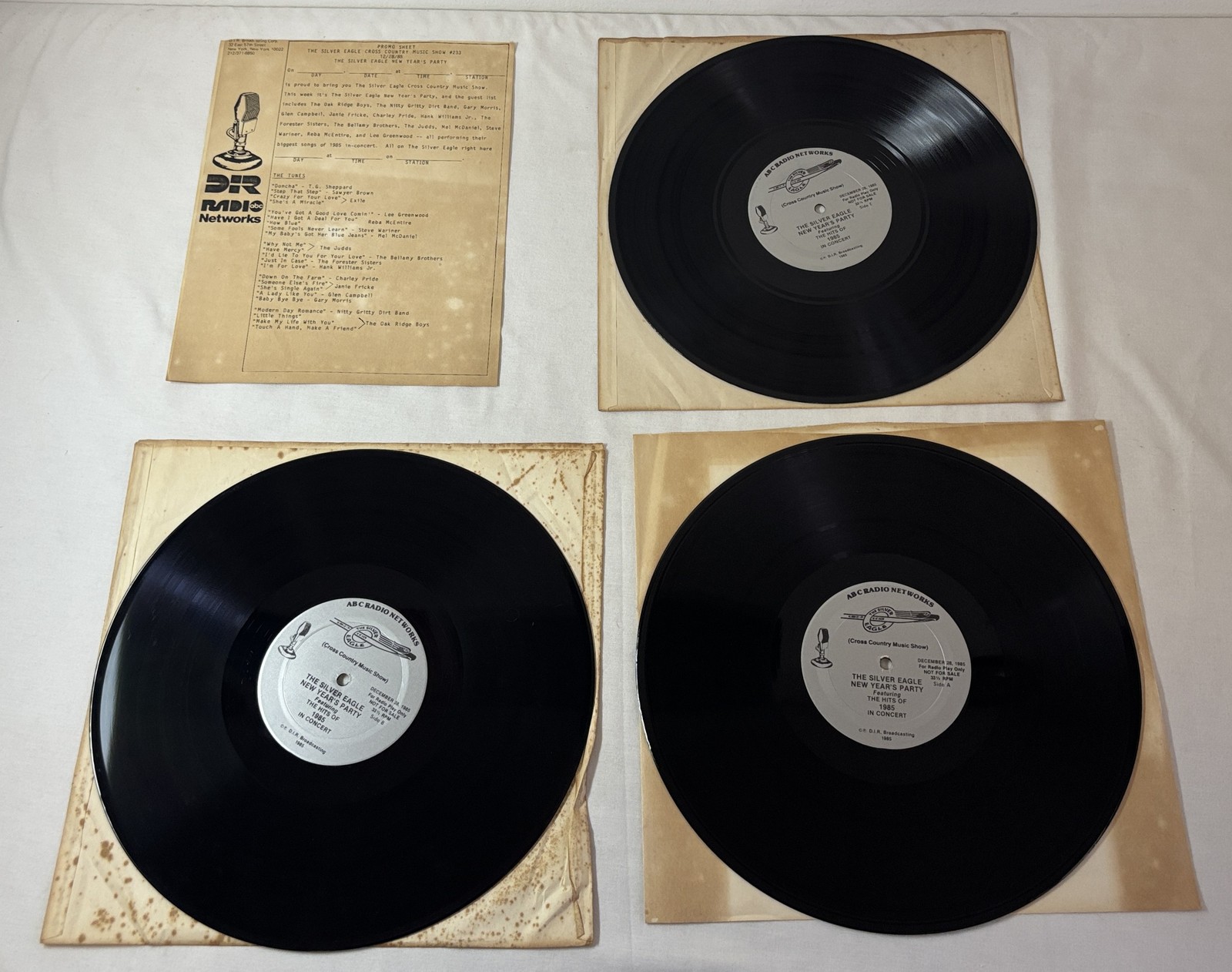 radio show LPs ~ Silver Eagle Dec 28, 1985 ~ NEW YEAR'S PARTY