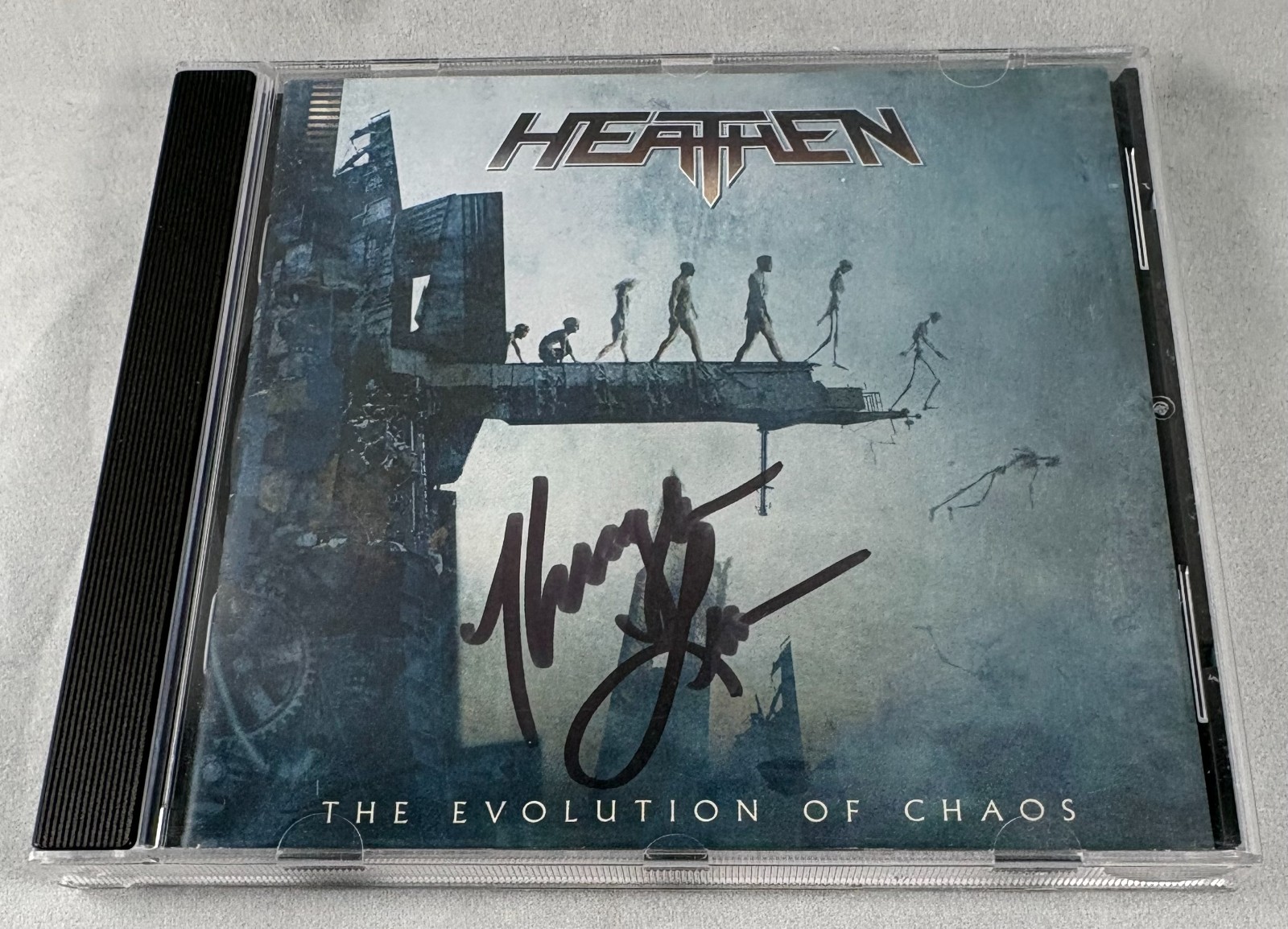 HEATHEN The Evolution of Chaos CD 2010 Mascot Records Signed includes sticker