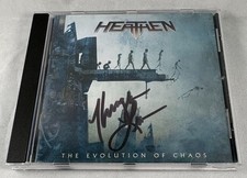 HEATHEN The Evolution of Chaos CD 2010 Mascot Records Signed includes sticker picture