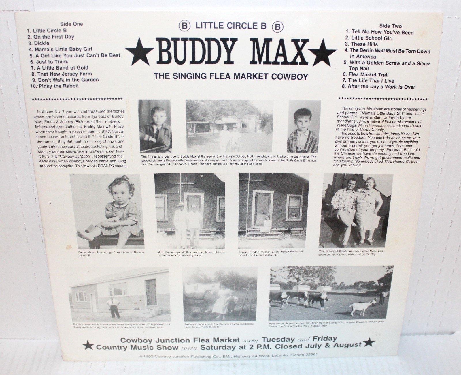 BUDDY MAX THE SINGING FLEA MARKET COWBOY - SEALED  VINYL LP