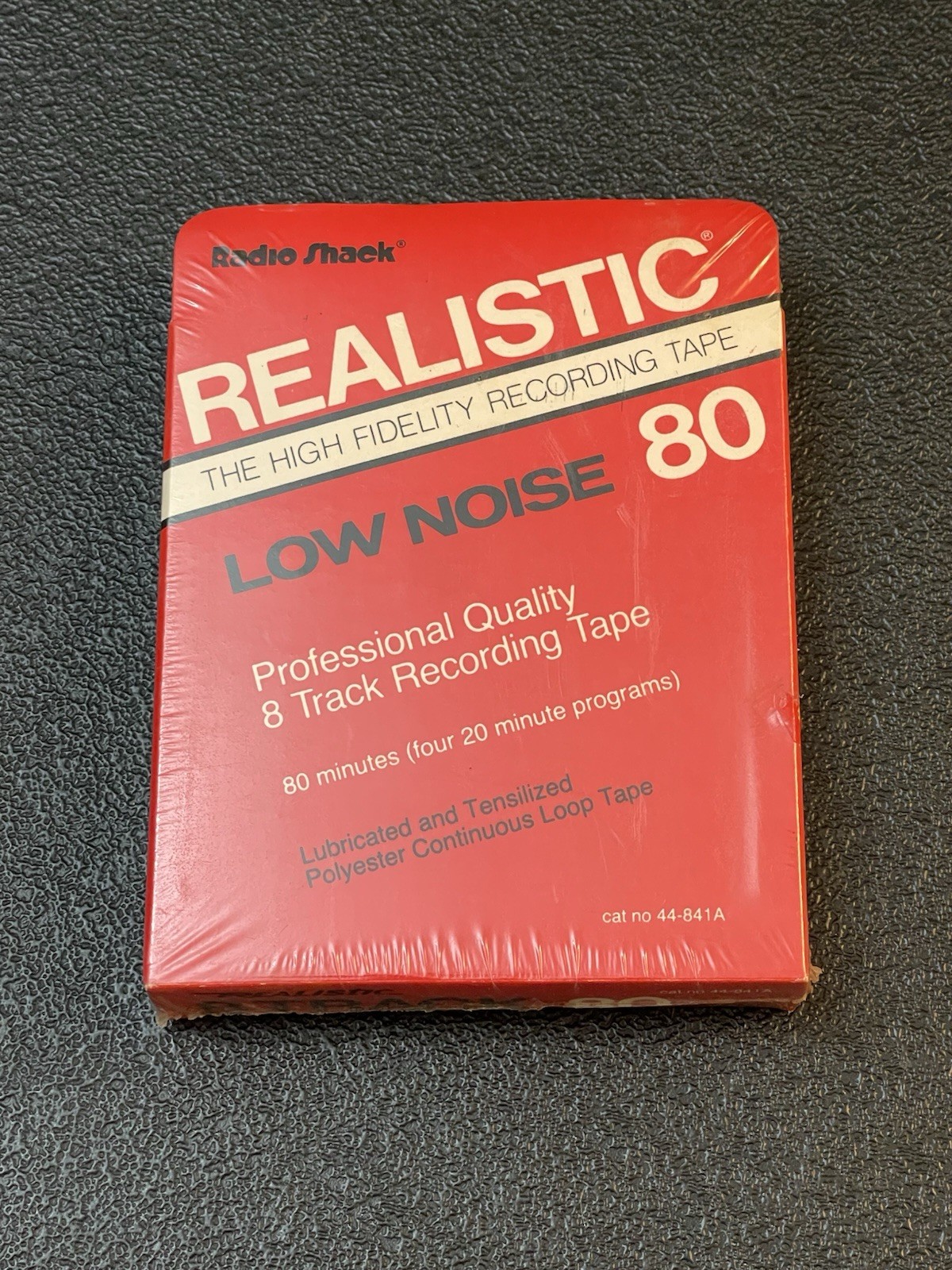 VTG Radio Shack Realistic Blank 8 Track Recording Tape Low Noise 80 NEW NOS