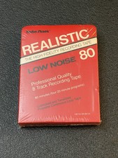 VTG Radio Shack Realistic Blank 8 Track Recording Tape Low Noise 80 NEW NOS picture