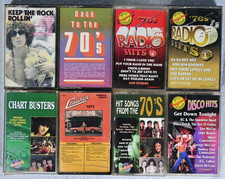 Set of (8) 1970s Greatest Hits Cassette Tapes picture