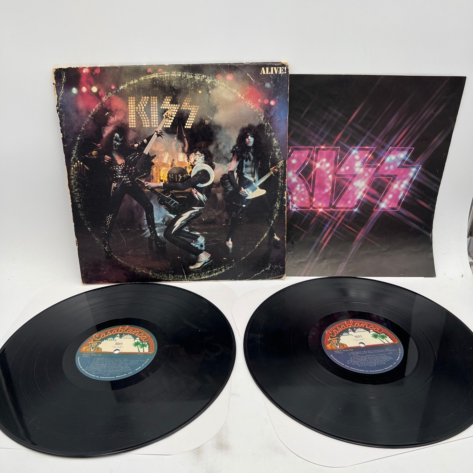 KISS – Alive Double LP Record 1975 Casablanca Hard Rock 33 RPM w/ Booklet