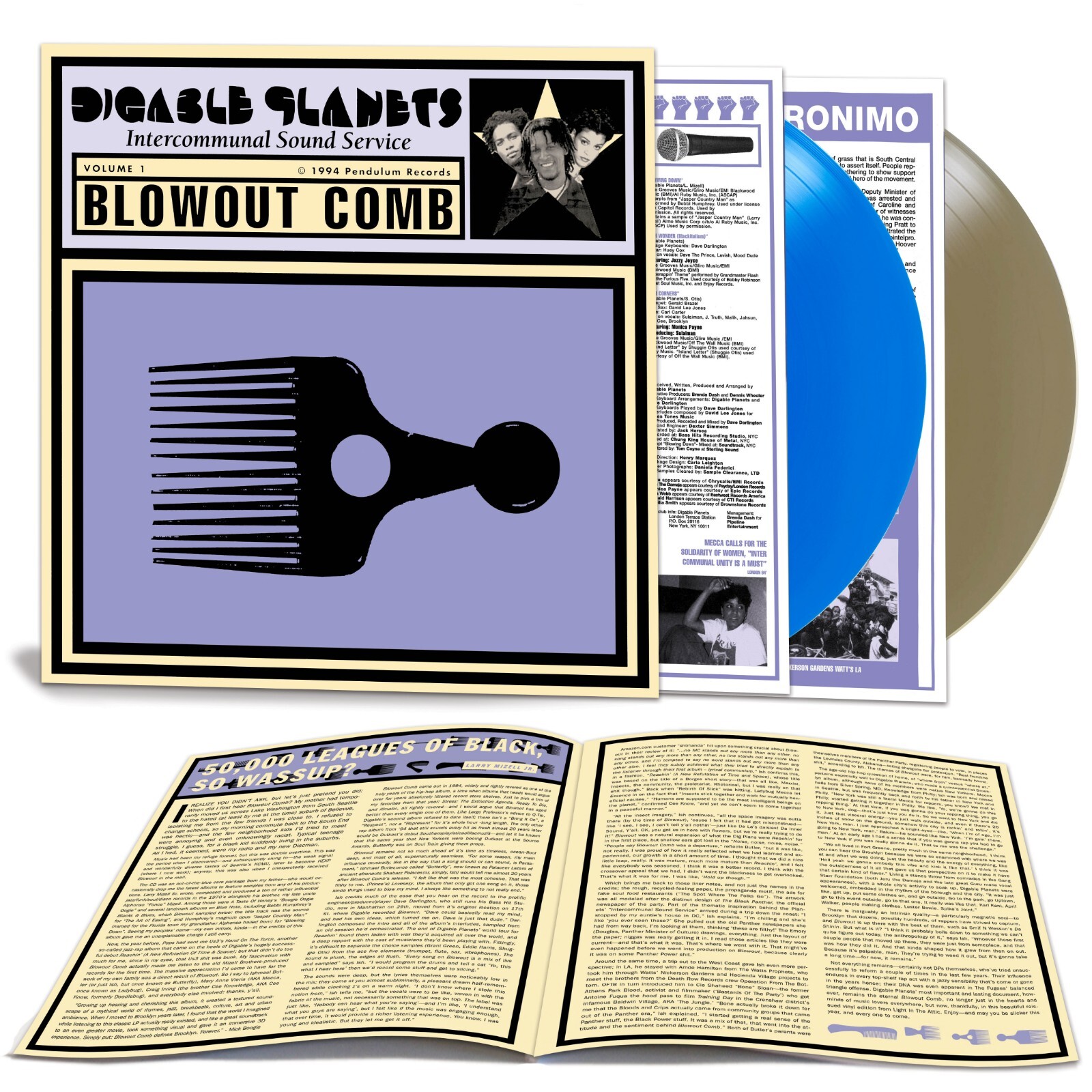 Digable Planets Blowout Comb 2x DAZED & AMAZED COLOR VINYL LP 1994 Hip Hop NEW