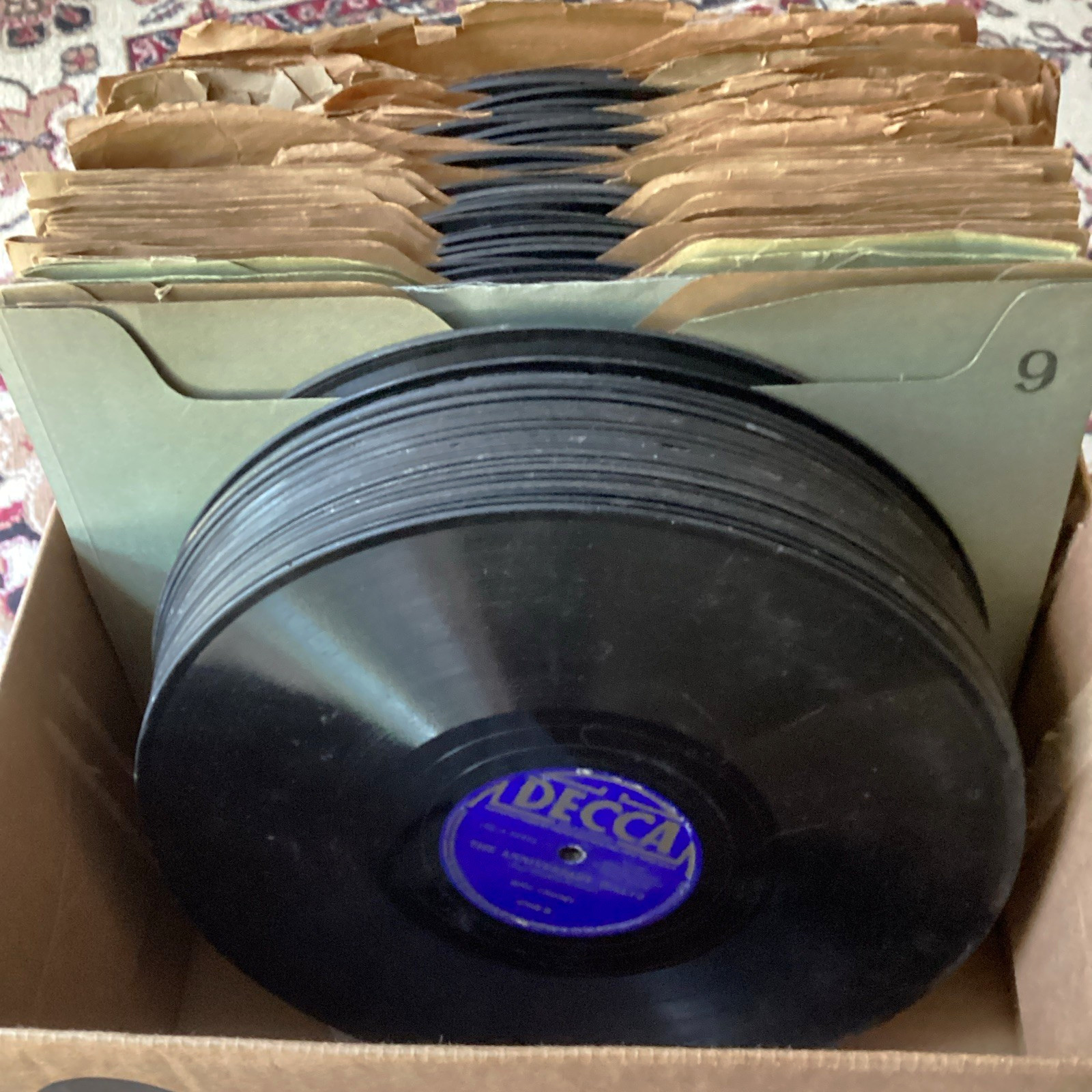  Lot Of 50   78s Records Multiple Discs in Paper Sleeves