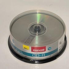 MAXELL CD-R 700MB,80 MIN DATA MUSIC PHOTOS NEW SEALED 25 PK picture
