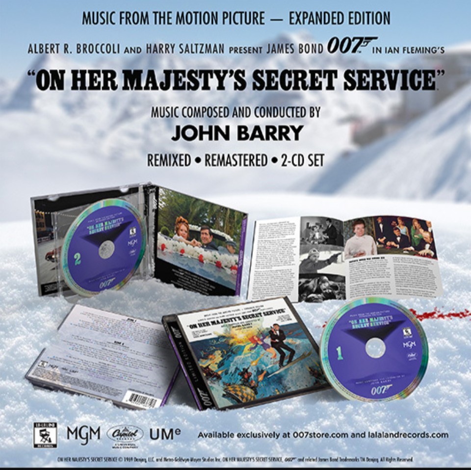 On Her Majesty's Secret Service La-La Land Records Expanded Score SOLD OUT CD  
